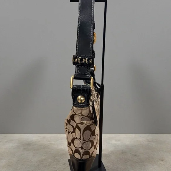 Coach Vintage Signature C Brown Tan Bleecker Hobo Bag - Picture 6 of 16